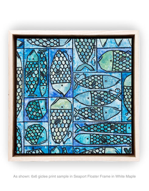 Sardine Tackle Box | Framed Giclee Print on Canvas